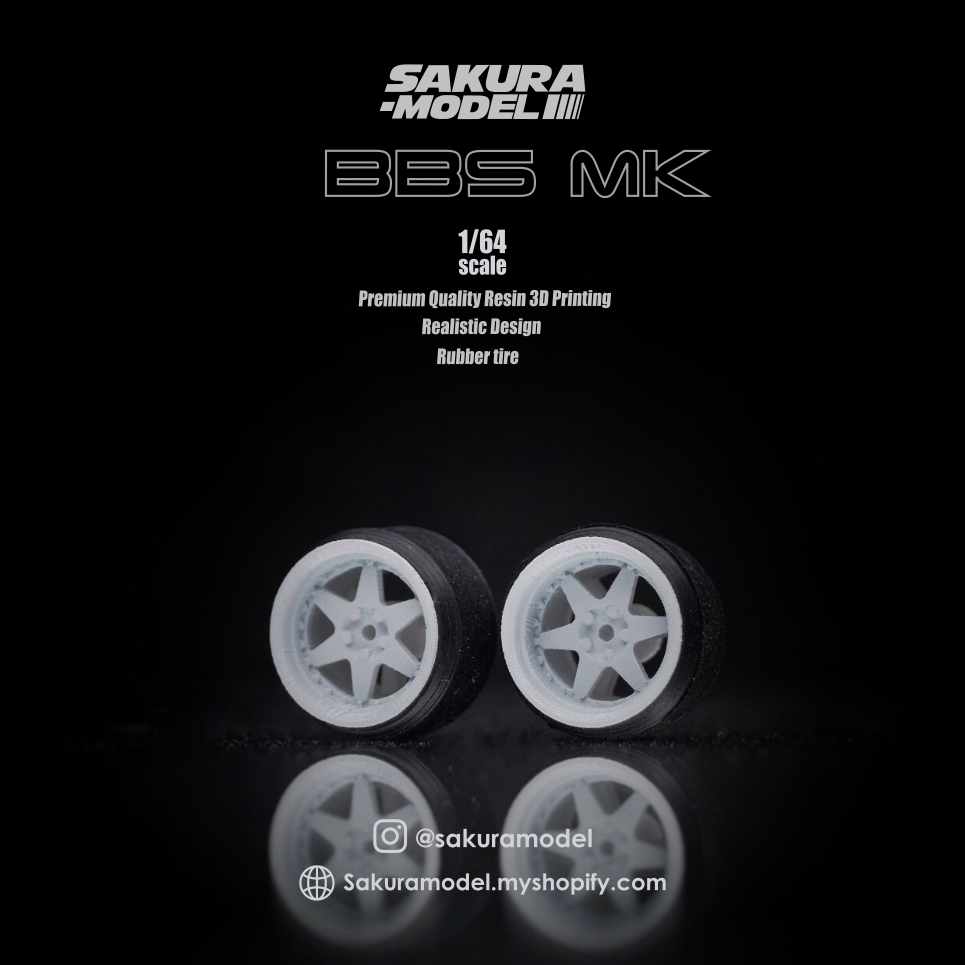 Sakura - Custom wheel 64 scale model BBS MK