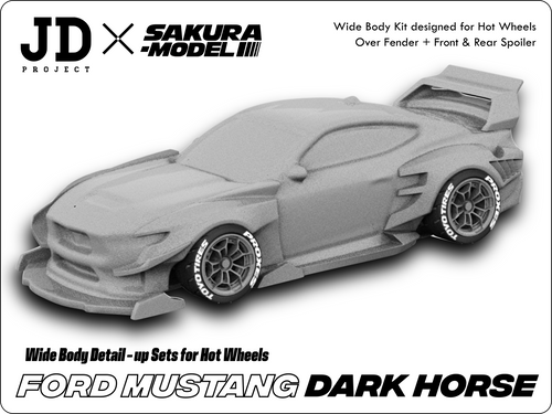 Sakura - Add on Body kit for Hot Wheels Ford Mustang Dark Horse