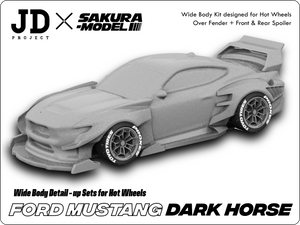 Sakura - Add on Body kit for Hot Wheels Ford Mustang Dark Horse