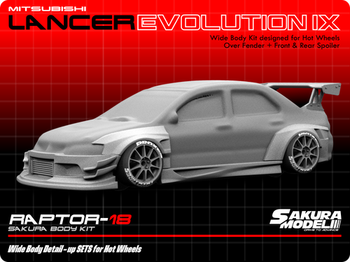 Sakura - Add on Body kit for Hot Wheels Evolution IX