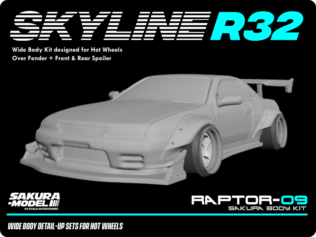 Sakura - Add on Body kit for Hot Wheels Skyline R32