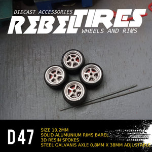 Rebel tires by Arise Lightspear model D47