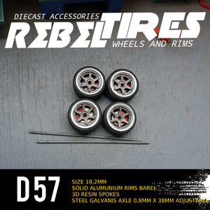 Rebel tires by Arise Lightspear model D57