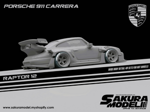 Sakura - Add on Body kit for Hot Wheels 1996 Porsche Carrera