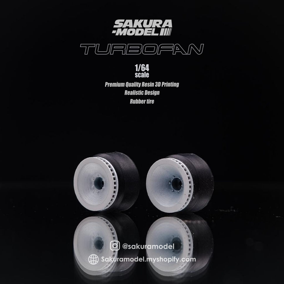 Sakura - Custom wheel 64 scale model Turbo Fan