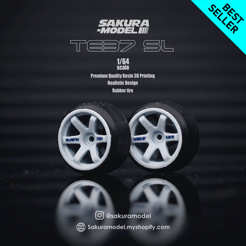 Sakura - Custom wheel 64 scale model TE37 SL