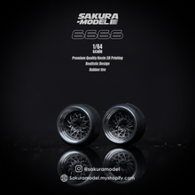 Load image into Gallery viewer, Sakura - Custom wheel 64 scale model Enkei 6666