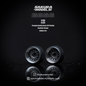 Sakura - Custom wheel 64 scale model Enkei 6666