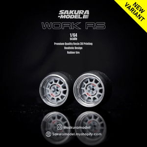 Sakura - Custom wheel 64 scale model Work RS