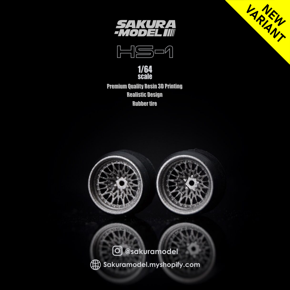 Sakura Rims Sakura - Custom wheel 64 scale model HS-1 – HPZToys