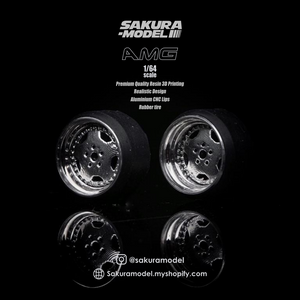 Sakura - Custom wheel 64 scale model AMG Hammer