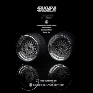 Sakura - Custom wheel 64 scale model BBS RS