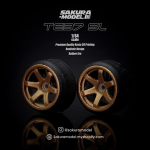 Sakura - Custom wheel 64 scale model TE37 SL