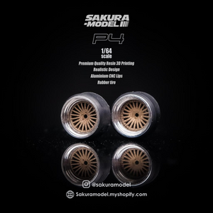 Sakura - Custom wheel 64 scale model P4