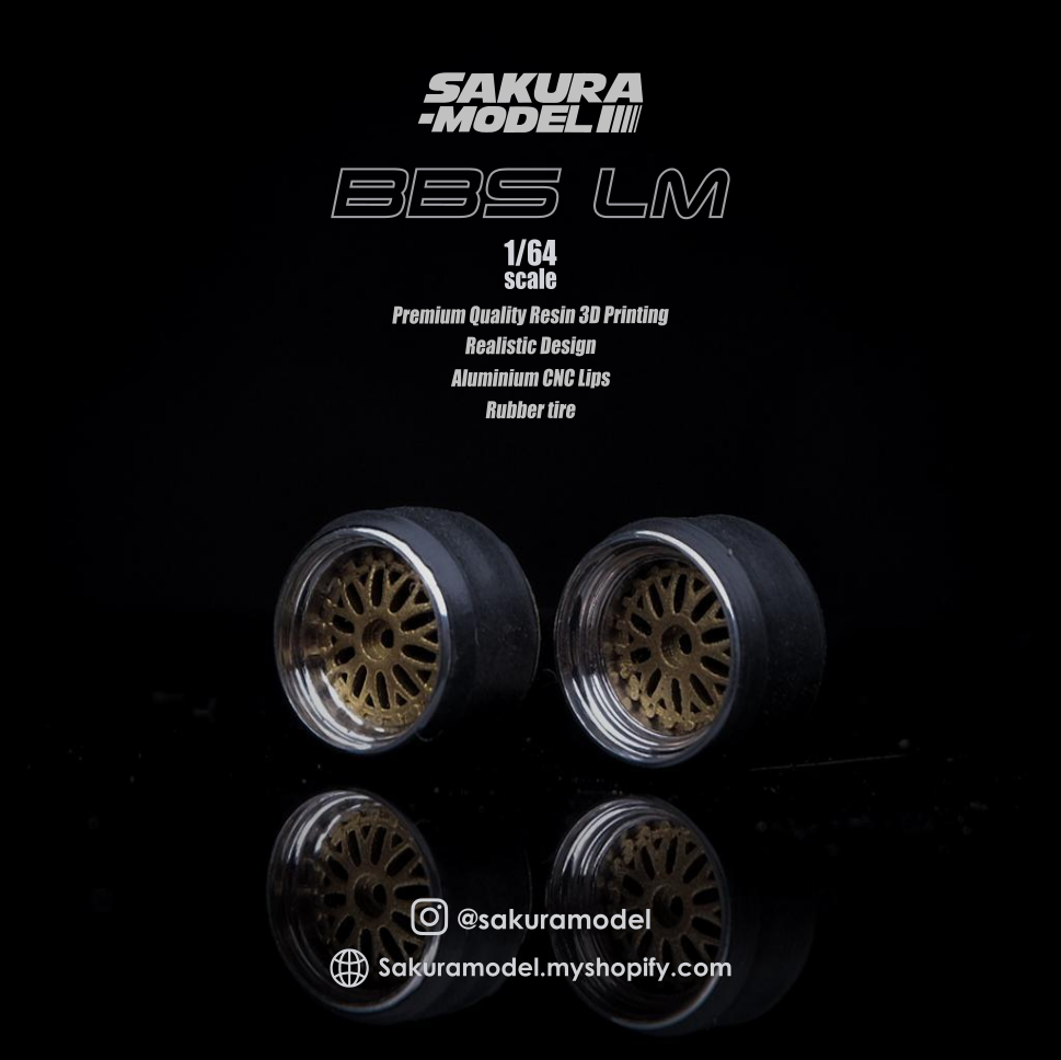 Sakura - Custom wheel 64 scale model BBS LM