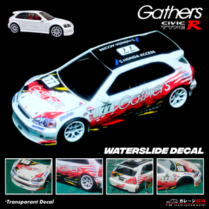 Decal set Hotwheels Civic EK9 Gathers