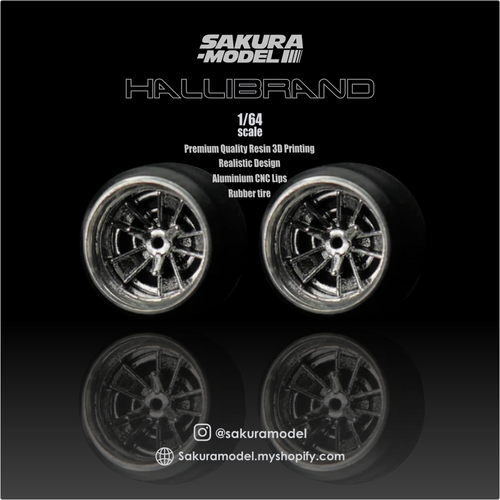 Sakura - Custom wheel 64 scale model Hallibrand