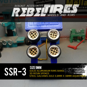 Rebel tires by Arise Lightspear model SSR3