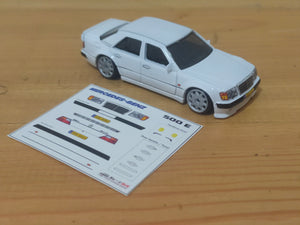 Decal set Hotwheels Mercedes Benz 500E