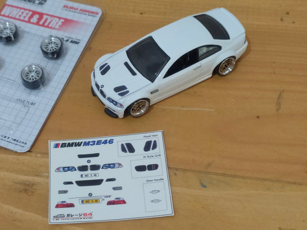 Decal set Hotwheels BMW M3 E46