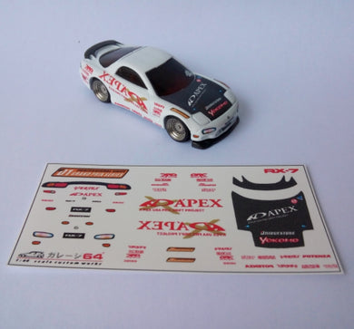 Decal set Hotwheels Mazda RX7 FD D1 Grandprix