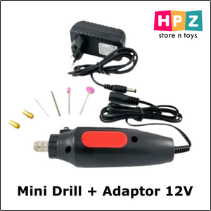 Mini Drill + Adaptor 12V