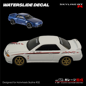 Decal Set Hotwheels Skyline R32 Nismo S-tune