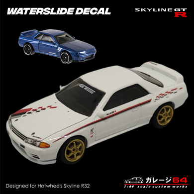 Decal Set Hotwheels Skyline R32 Nismo S-tune