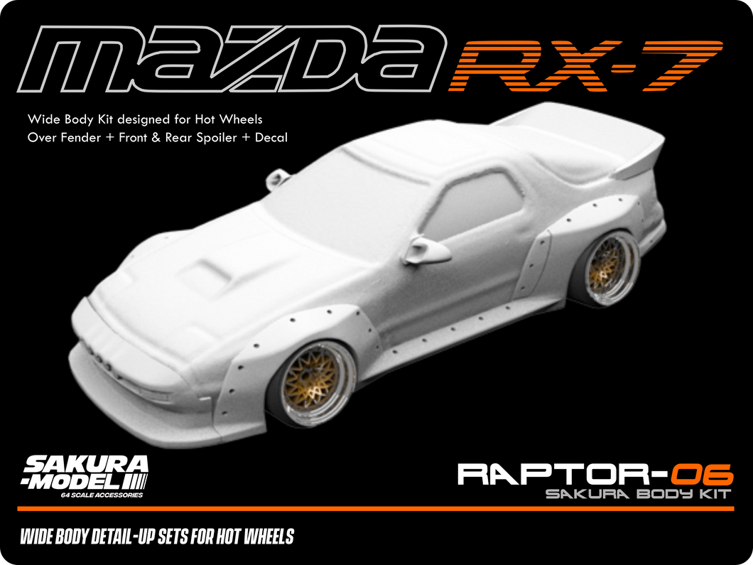 Sakura - Add on Body kit for Hot Wheels RX7 FC