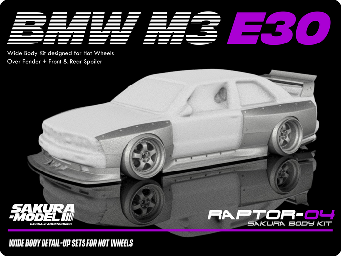 Sakura - Add on Body kit for Hot Wheels BMW M3 E30