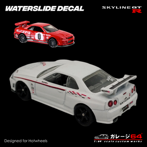 Decal Set Hotwheels Skyline R34 Nismo Z-tune