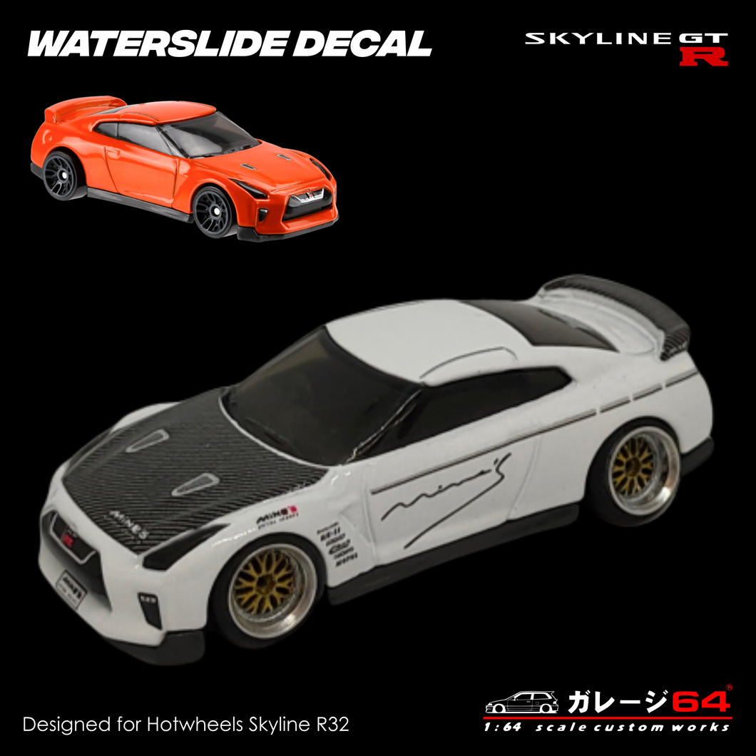 Decal Set Hotwheels Skyline R35 Mine Motorsports