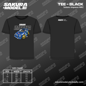 Tee Black - Subaru WRC