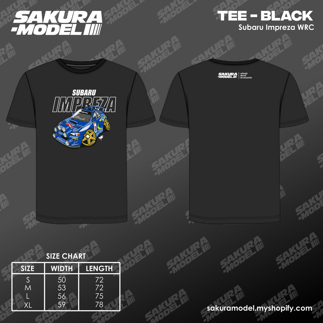 Tee Black - Subaru WRC