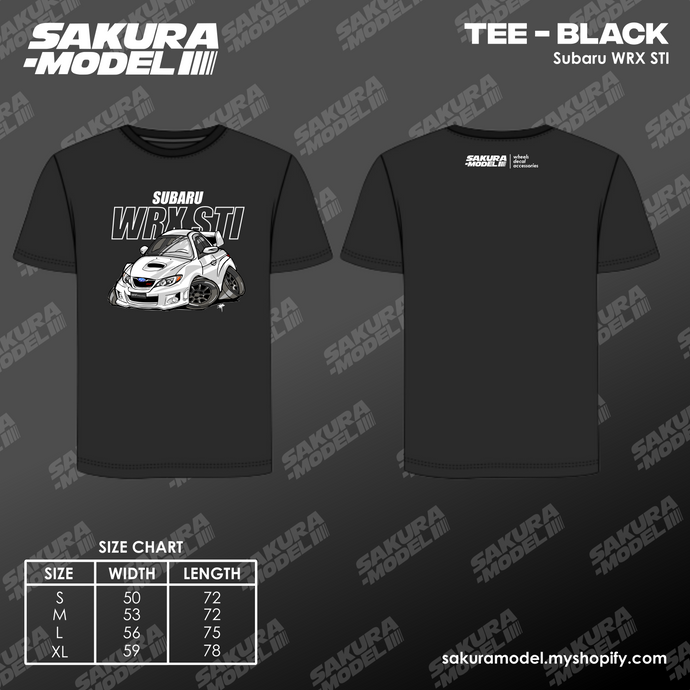 Tee Black - Subaru WRX STI