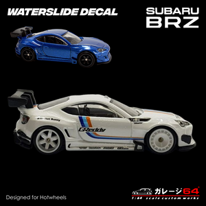 Decal set Hotwheels Subaru BRZ Pandem - Greddy