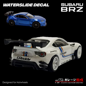 Decal set Hotwheels Subaru BRZ Pandem - Greddy