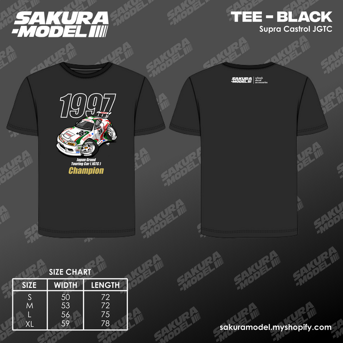 Tee Black - Supra Castrol