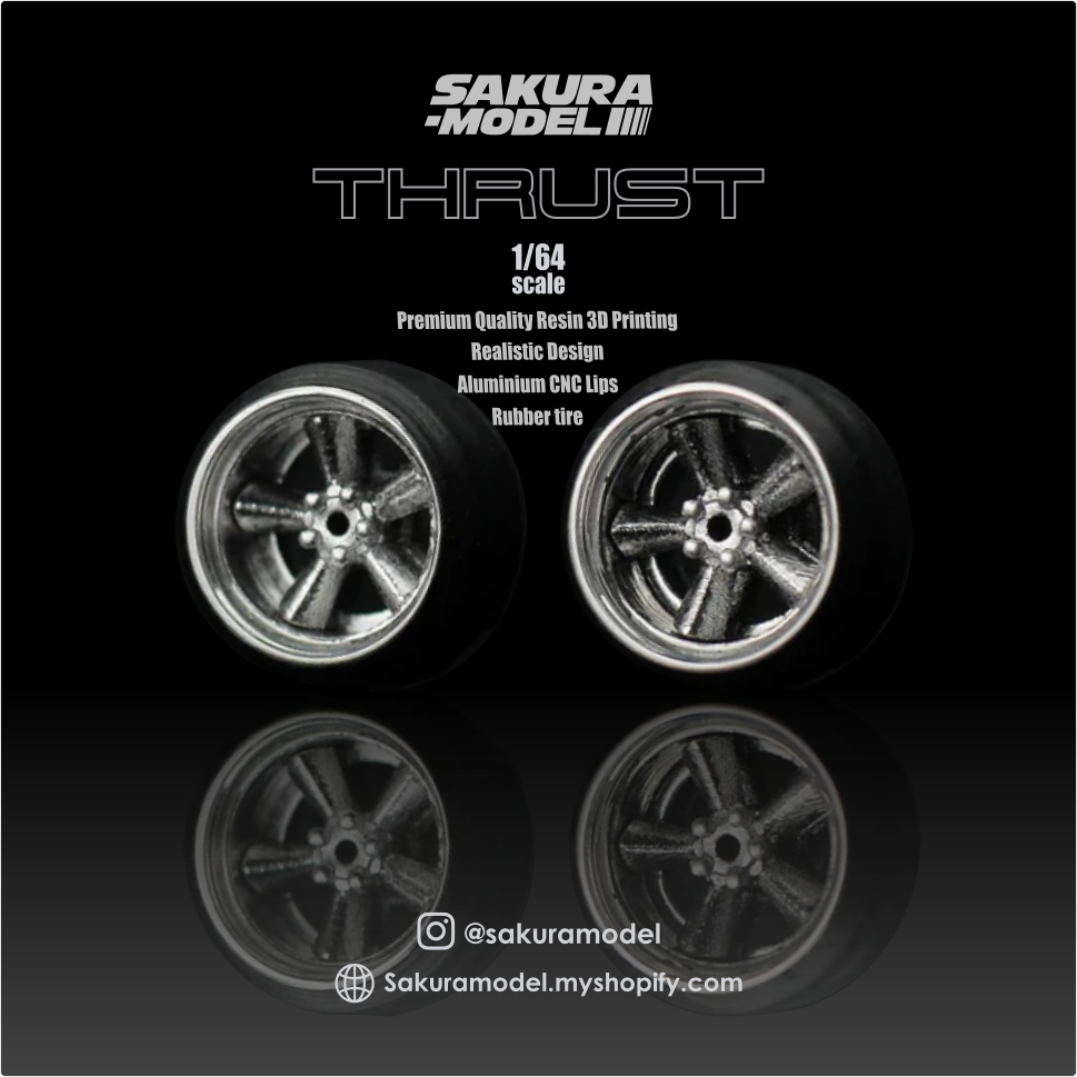 Sakura - Custom wheel 64 scale model Thrust