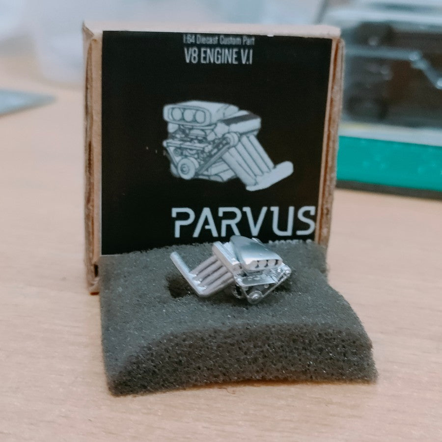 Parvus Models Miniatur Mesin V8 Engine scale 1:64 hotwheels Tomica