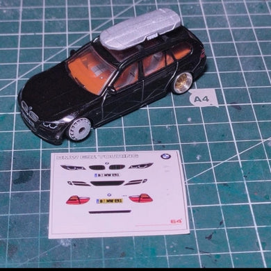 Decal Matchbox BMW 3 series Touring (White Toner Decal)