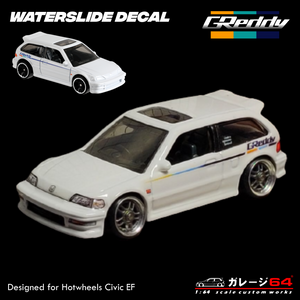 Decal set Hotwheels Civic EF Greddy Kenji