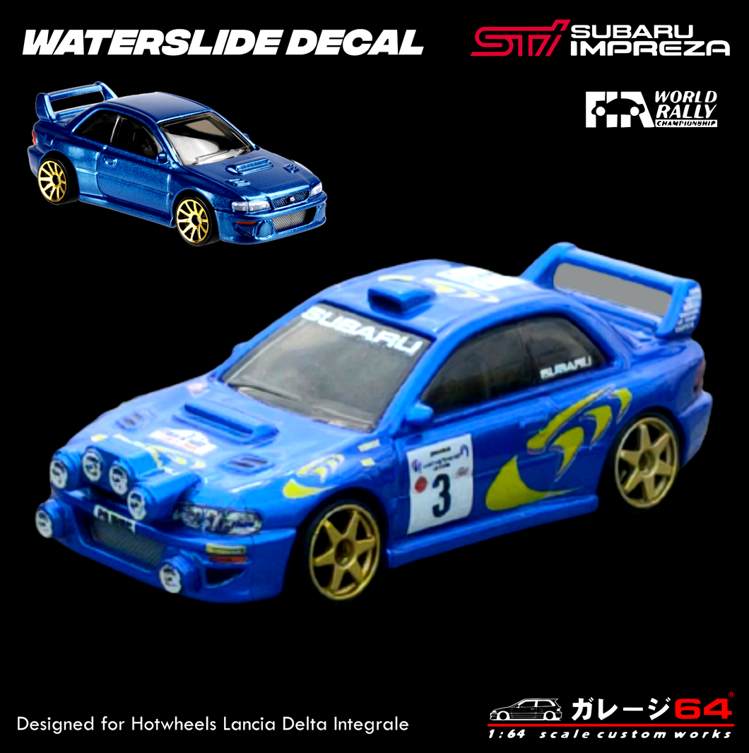 Decal Set Hotwheels Subaru 22B WRC Colin McRae